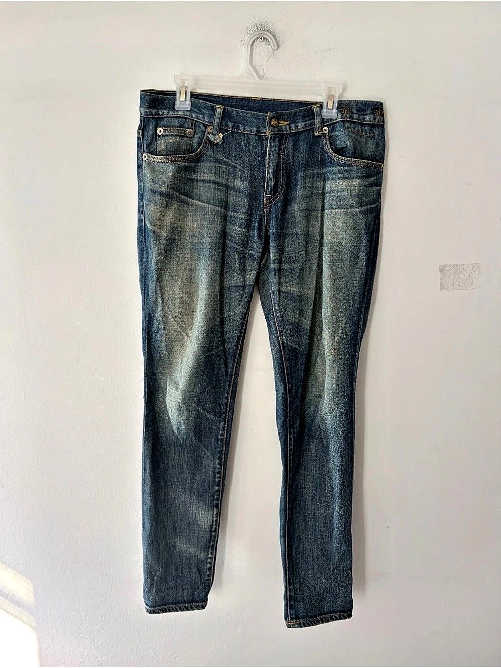 R13 Women's Relaxed Skinny Faded Jeans Size 29 $325.00